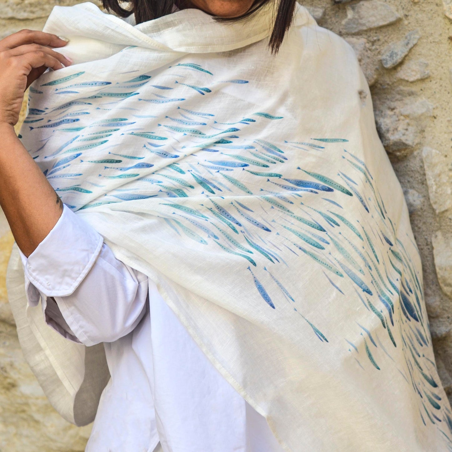 
                  
                    Egéides Organic Linen Scarf
                  
                