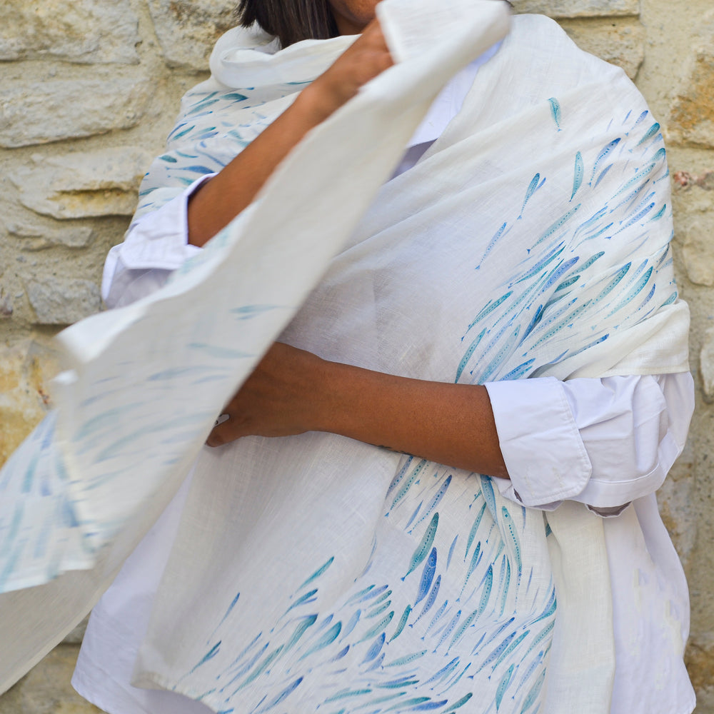 
                  
                    Egéides Organic Linen Scarf
                  
                